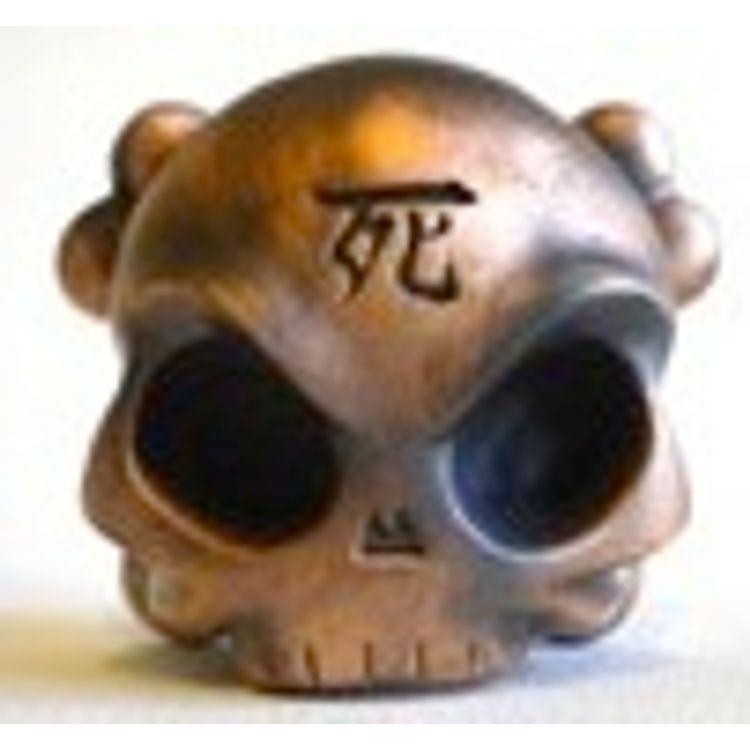 Antique Copper Skullhead #1 by Huck Gee