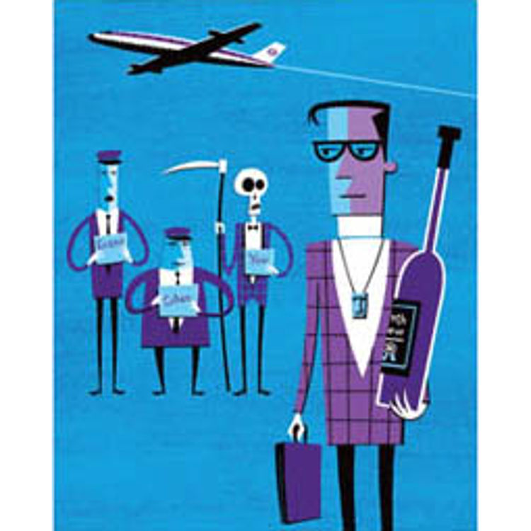J is for Jetsetter by Shag (Josh Agle)