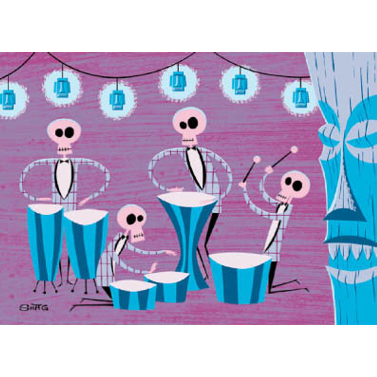 Four Drummers of the Apocalypse by Shag (Josh Agle)