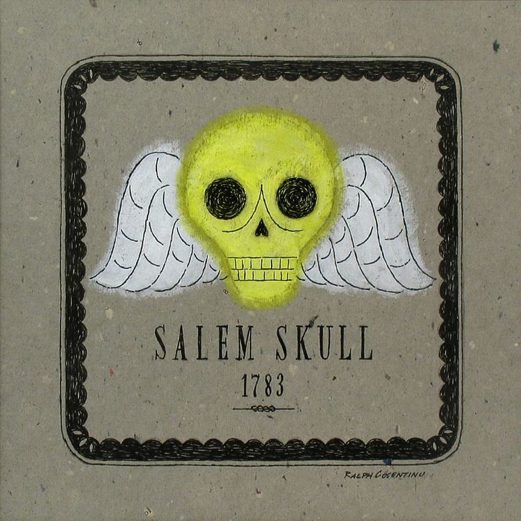 Salem Skull Yellow by Ralph Cosentino