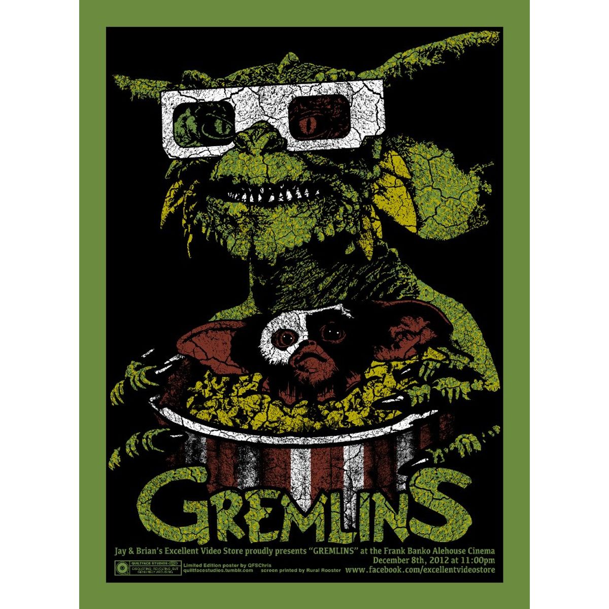 There’s a Mogwai in my Popcorn (Light Green)