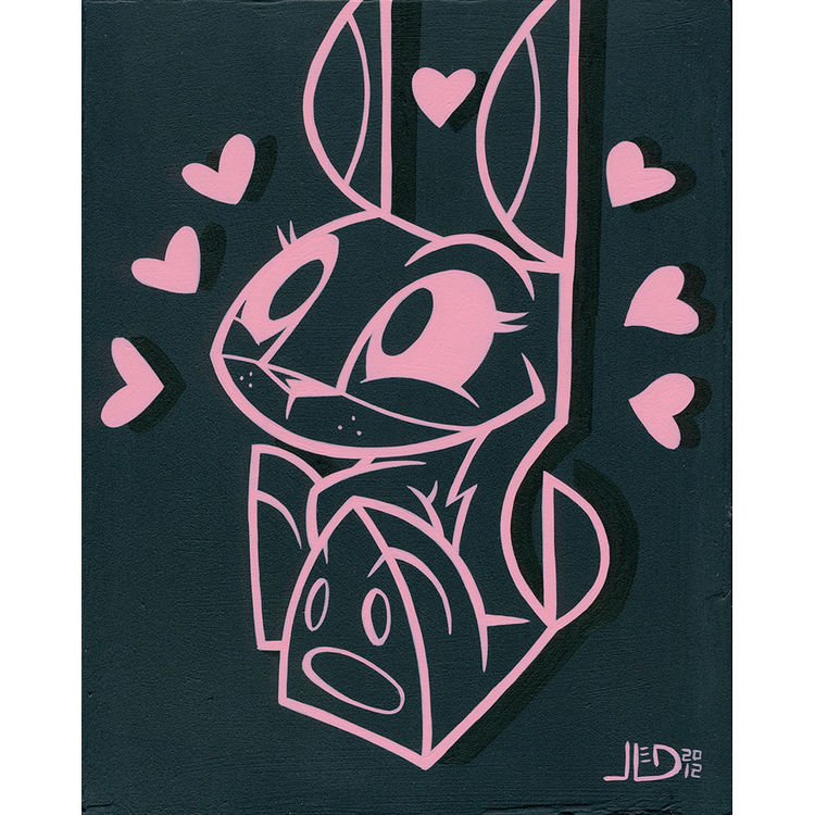 Lava Pink Bunny by Joe Ledbetter