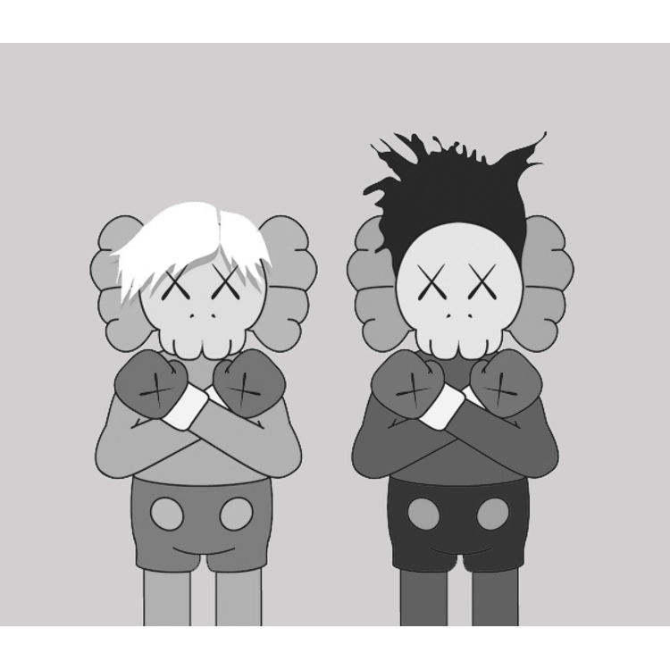 Warhol vs Basquiat (Kaws Companion) by JC Rivera