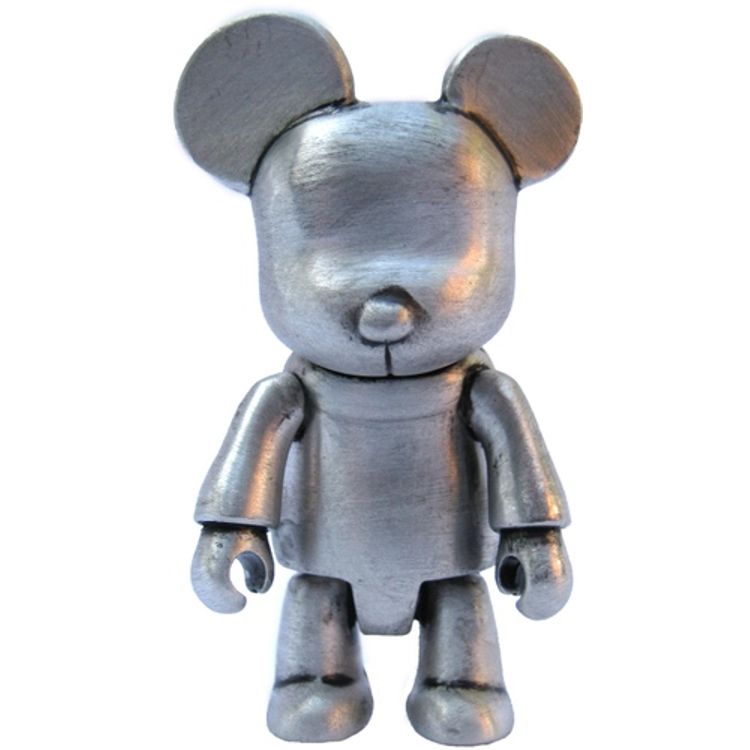 Silver Metal Bear Qee by Toy2r