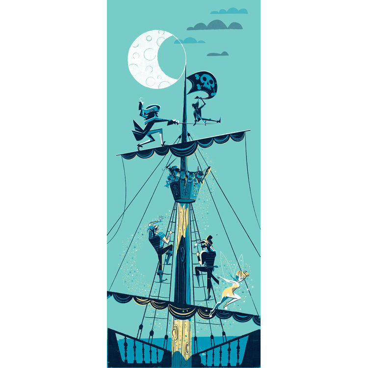 Peter Pan and Hook by Scotty Reifsnyder
