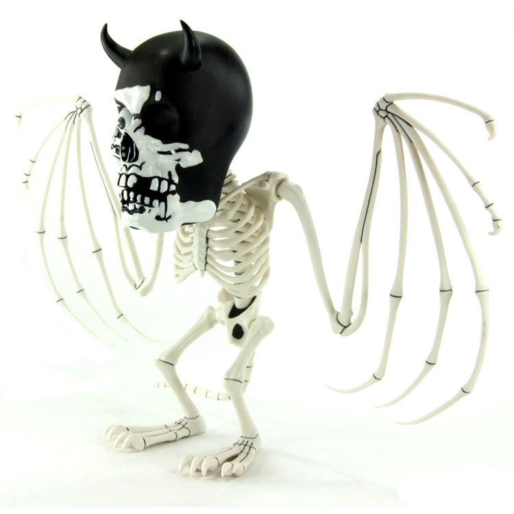Skull Bat (Black) by PLASTIC ART