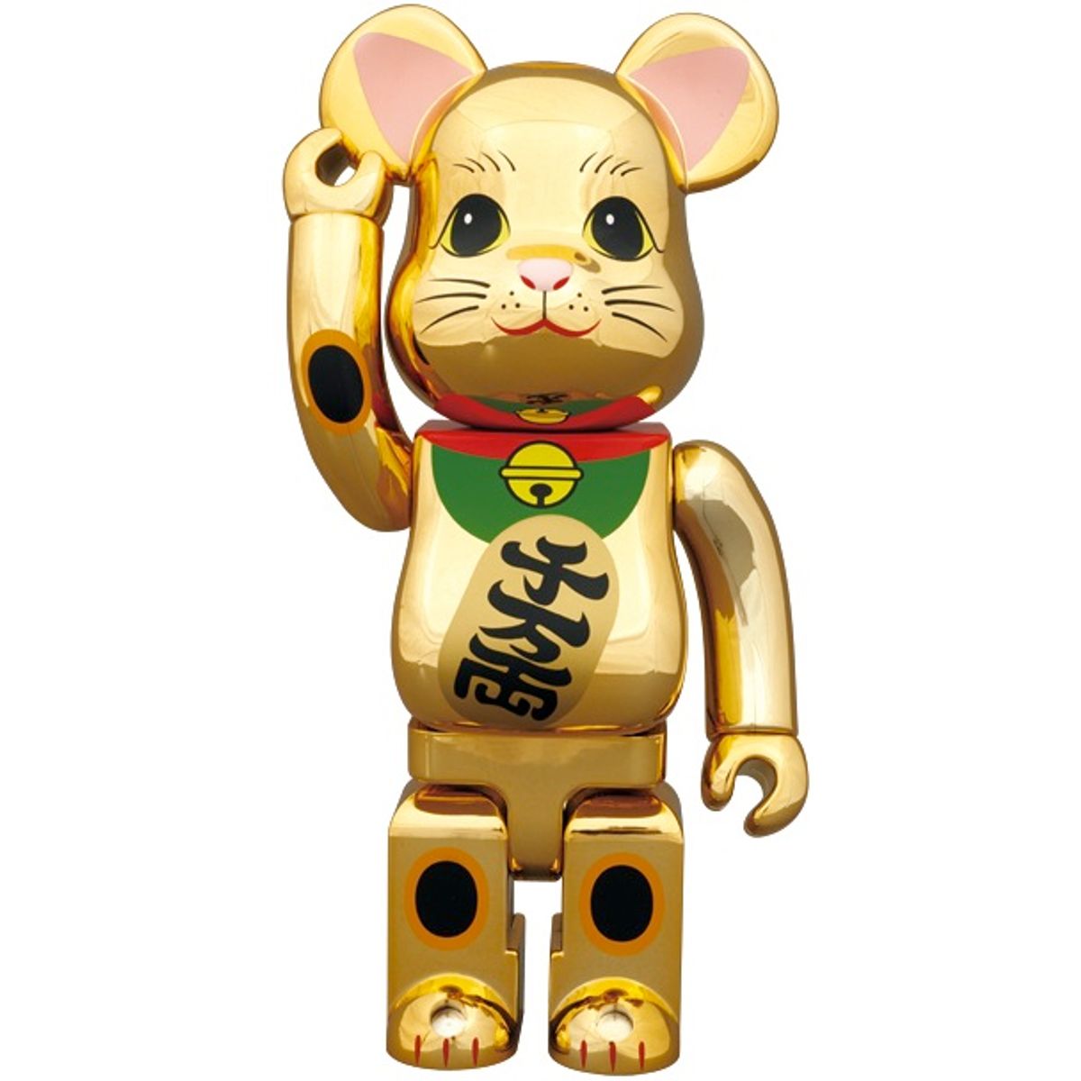 400% Gold Plated Maneki Neko Be@rbrick