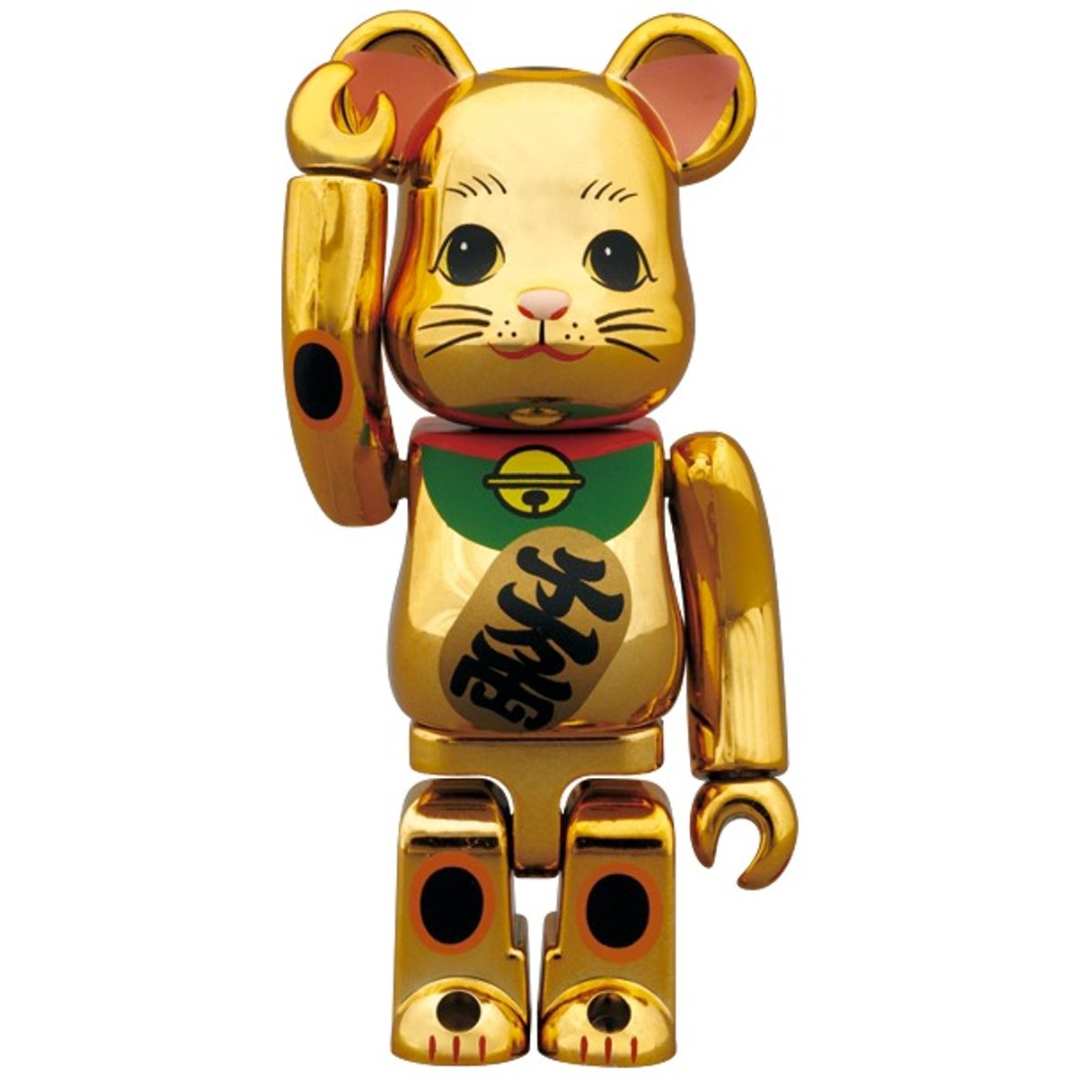 100% Gold Plated Maneki Neko Be@rbrick
