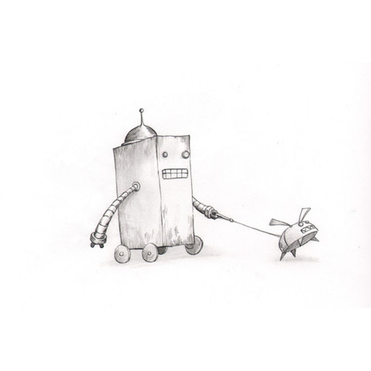 A Boy and his Dog by Dave Pressler