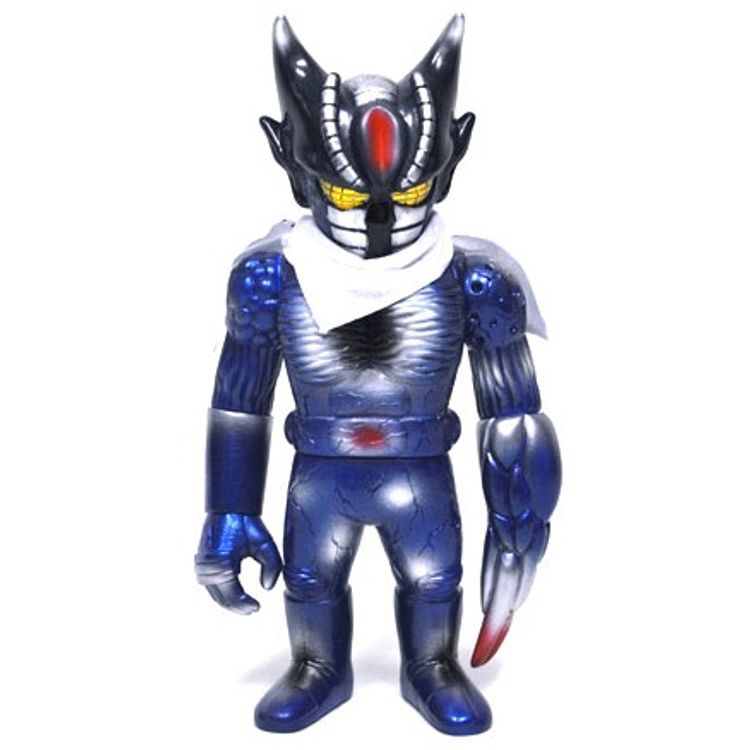 Evil Bat Man - Blue on White by Real X Head (Mori Katsura)