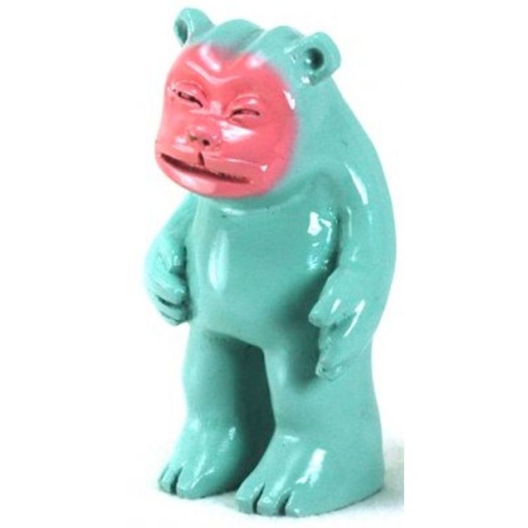 Fuzzie the Bear - Green/Pink by Spencer Hansen
