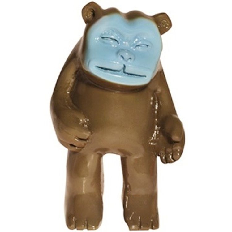 Fuzzie the Bear - Blue & Brown by Spencer Hansen