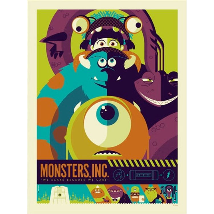 Monsters Inc. - Variant by Tom Whalen