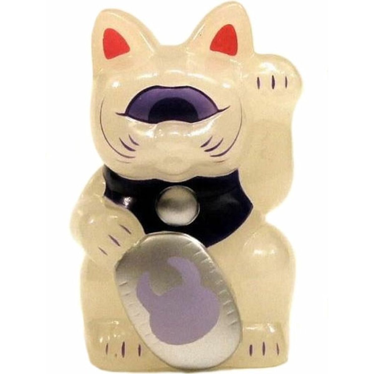 Mini Fortune Cat - Milky White w/Uamou