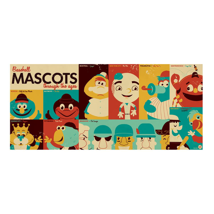 Baseball Mascots Through The Ages by Dave Perillo