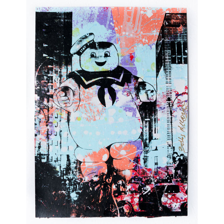 Stay Puft - Blue, Purple & Peach Variant by Bobby Hill
