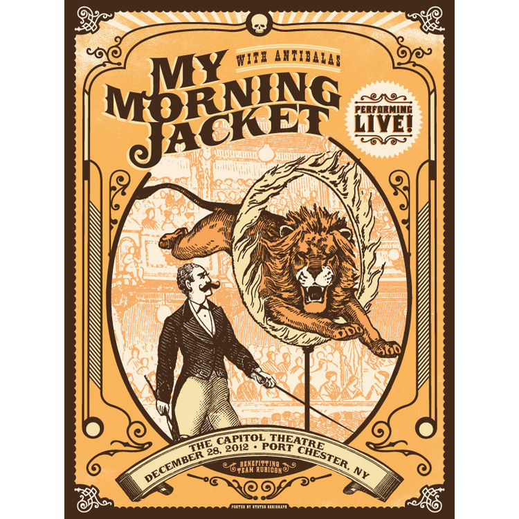 My Morning Jacket - Port Chester, NY 12/28/2012 by Status Serigraph (Justin Helton)