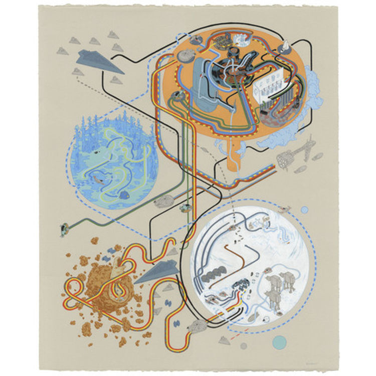 Paths Of Empire - Print by Andrew DeGraff