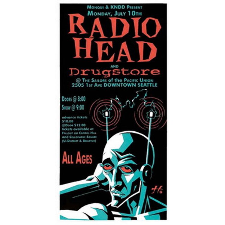 Radiohead - Seattle WA, 1995 by Justin Hampton