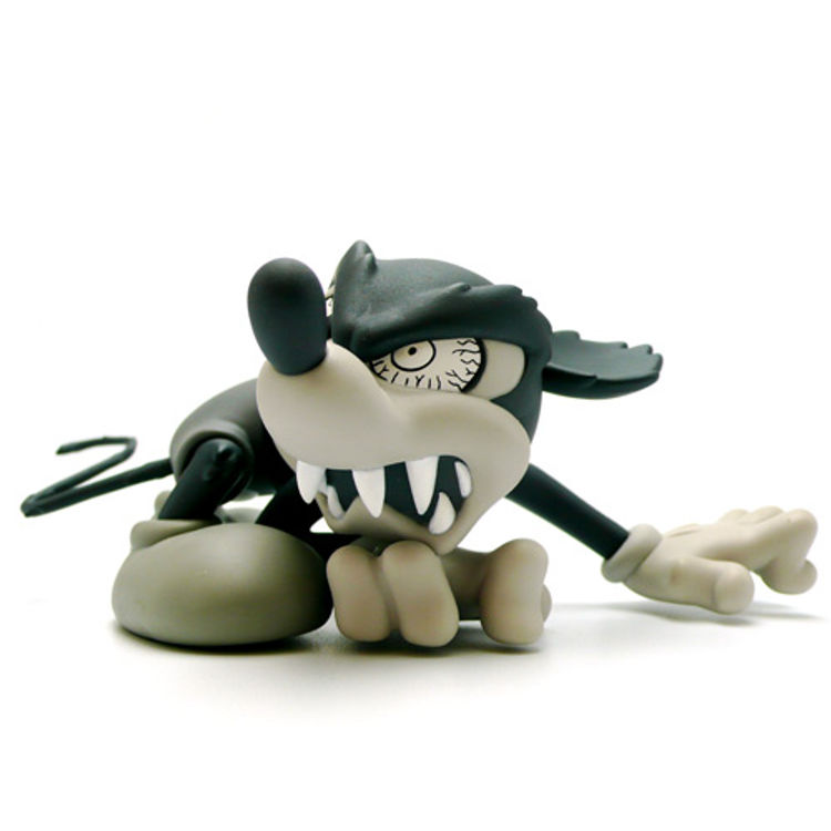 Mickey Mouse Runaway Brain B/W Version by Sparkle Princess High