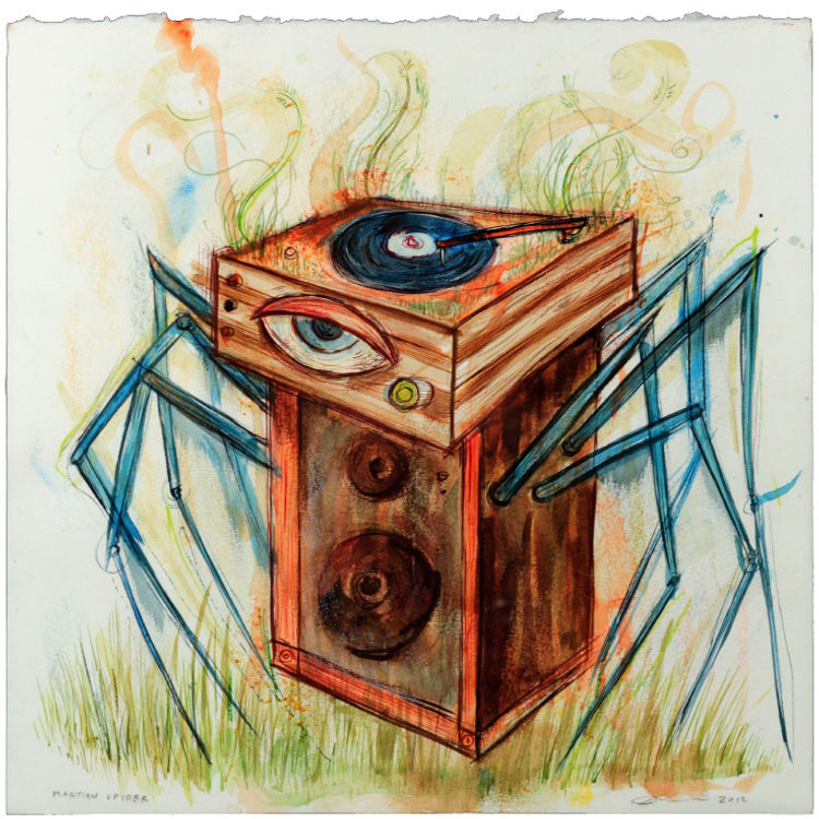 Martian Spider Dedicated to Ziggy Stardust by Dan Grzeca