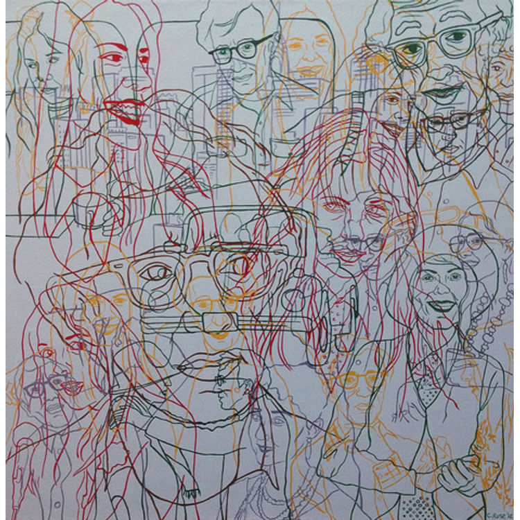 Annie Hall Tangle by Carrie Rose