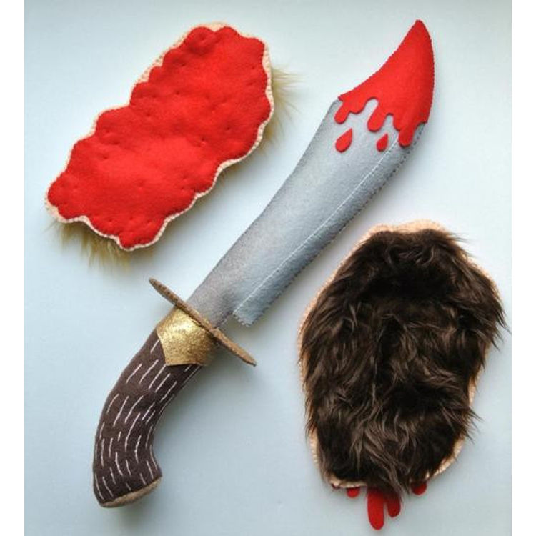 Lt. Aldo Raine's Bowie & Scalps by Michelle Coffee