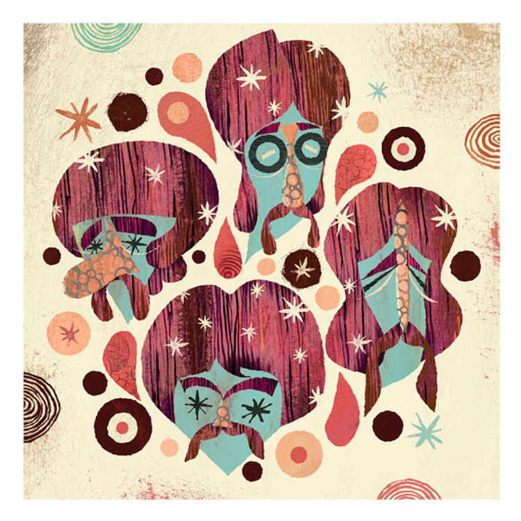 The Four Mustaches (Grapefruit Version) by Alberto Cerriteno