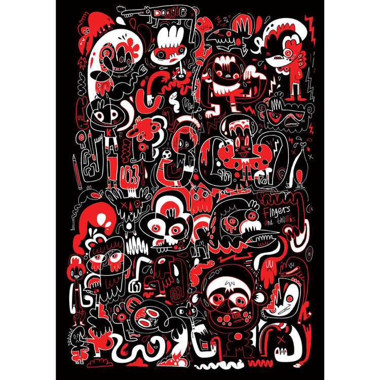 Fingers and Thumbs by Jon Burgerman