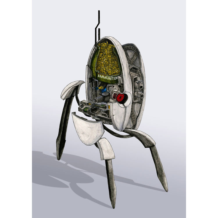 Portal Turret by Alex Gabbott