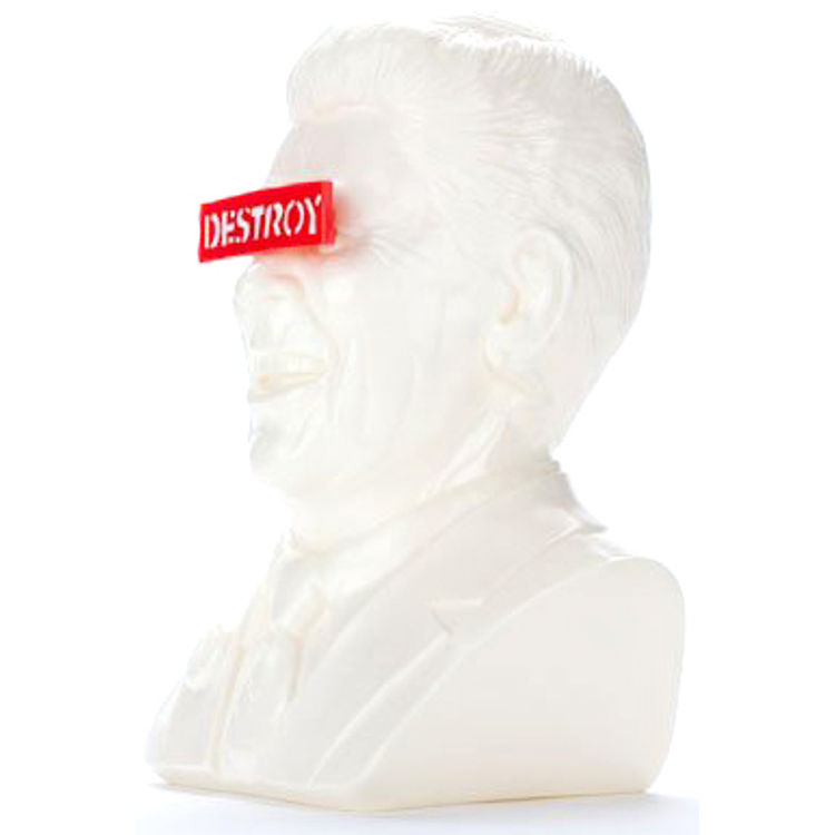 Gipper Reagan Bust - White by Frank Kozik