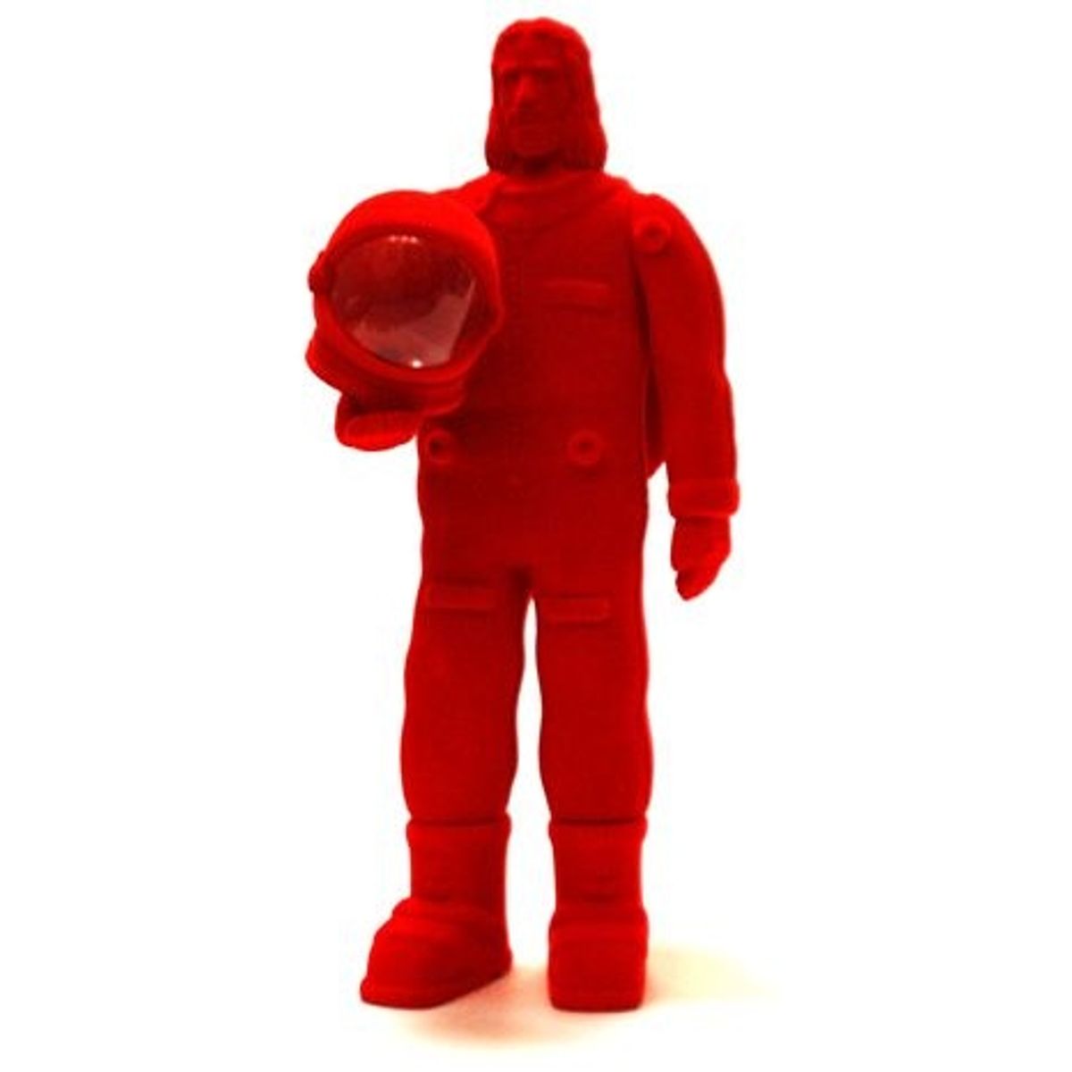 Astronaut Jesus - Red Flocked