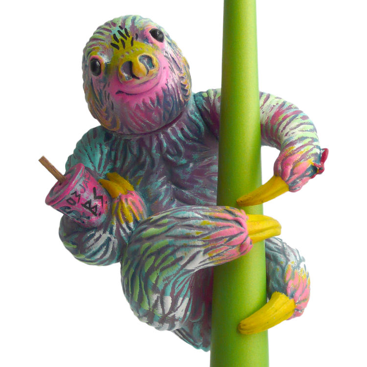 sloth n moth #3 by Bwana Spoons