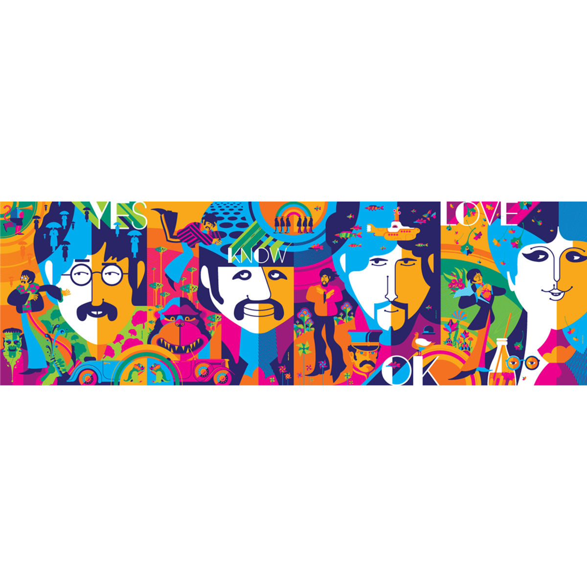 John, Paul, George and Ringo - Variant