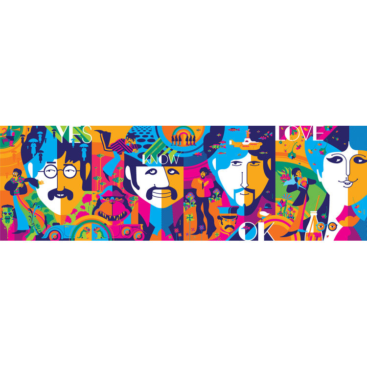 John, Paul, George and Ringo - Variant by Tom Whalen