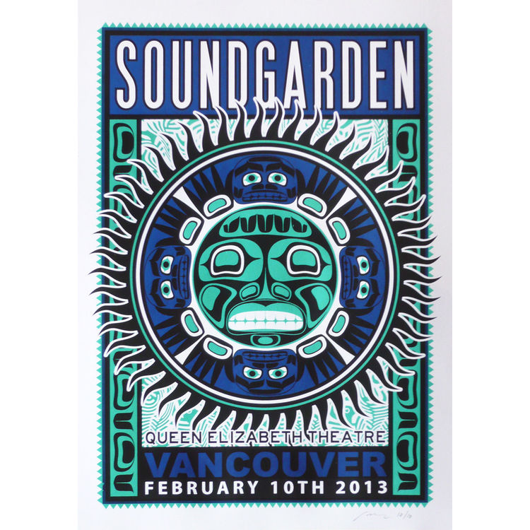 Soundgarden - Vancouver, BC, 2013 (Canucks Variant) by Adam Pobiak