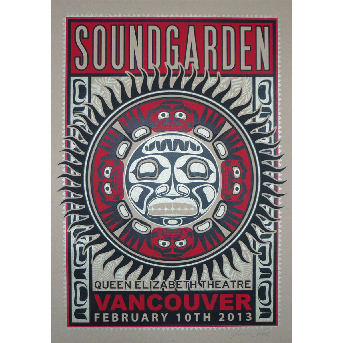 Soundgarden - Vancouver, BC, 2013 (Brown Card edition)