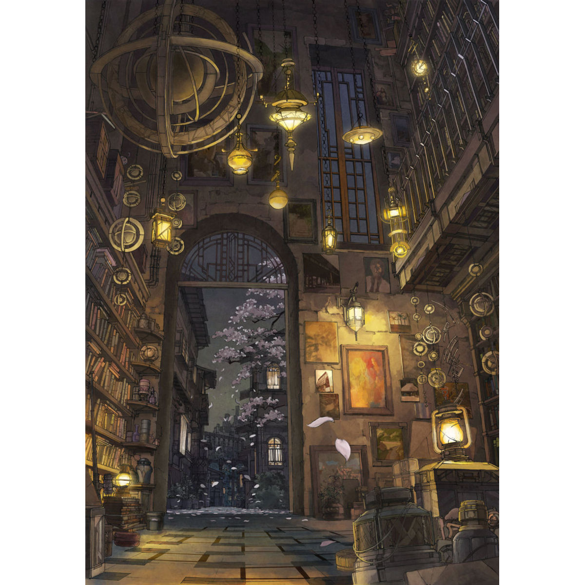 Ceiling Stars, Night Sakura (天井の星、夜の桜)