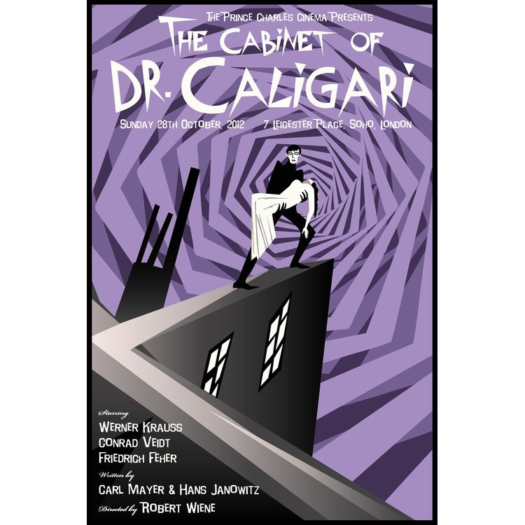 The Cabinet of Dr. Caligari - Purple by Rodolfo Reyes