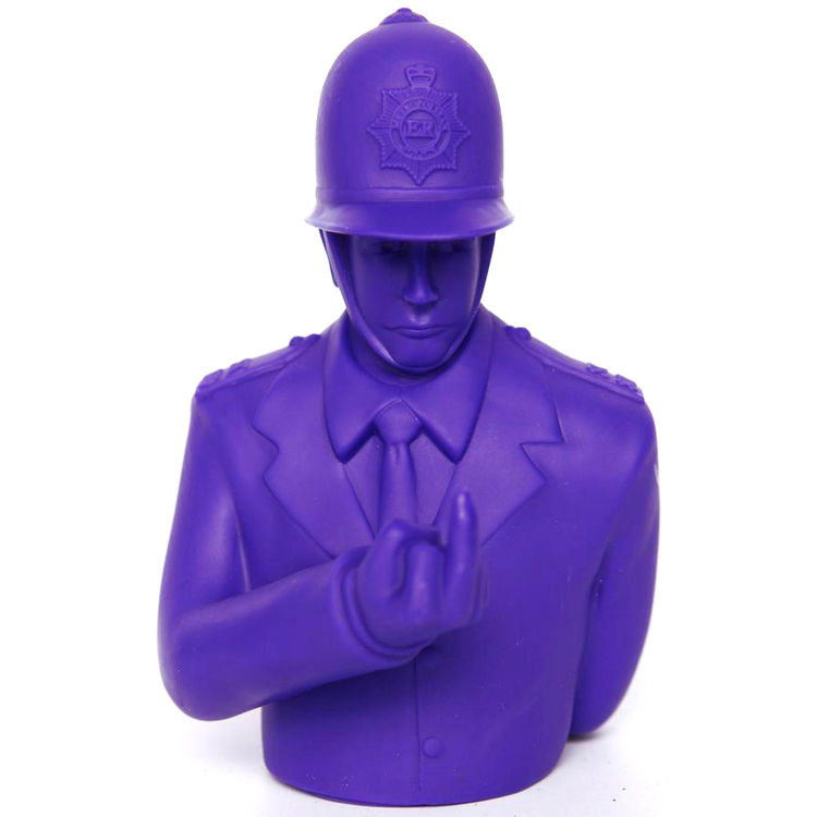 Rude Copper 6" - Blue by Apologies to Banksy