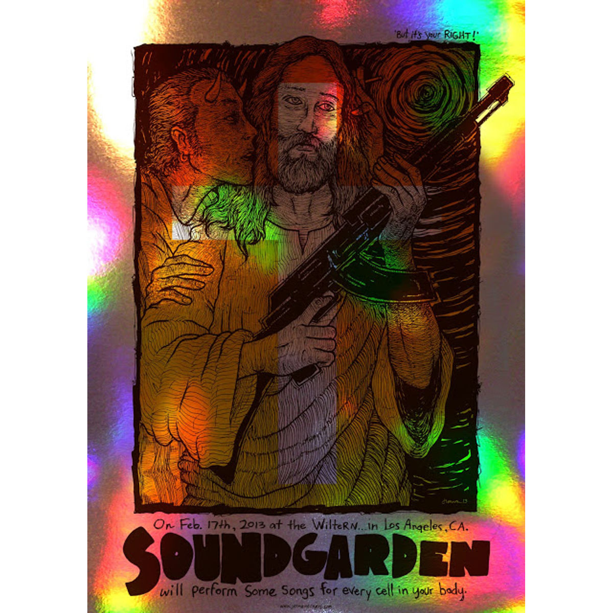 Soundgarden – Los Angeles, CA 2013 (Foil Variant)