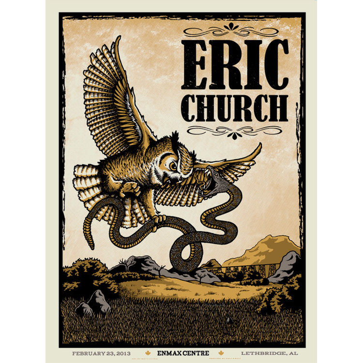 Eric Church – Lethbridge, AB 2013 by Matt Leunig