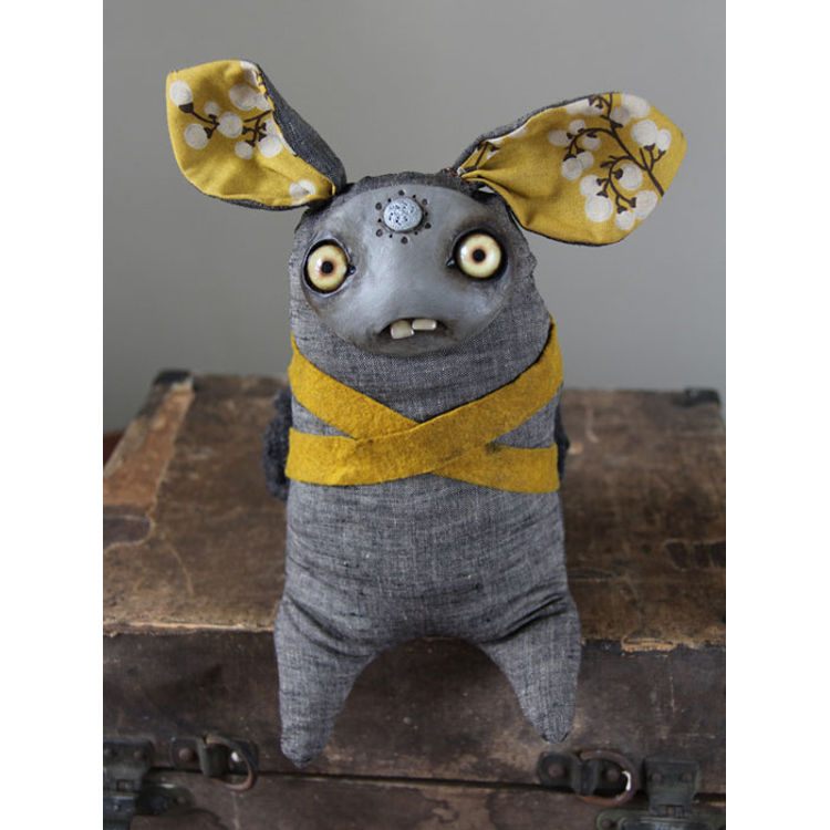 Darwin (gray w/ yellow backpack) by Amanda Louise Spayd