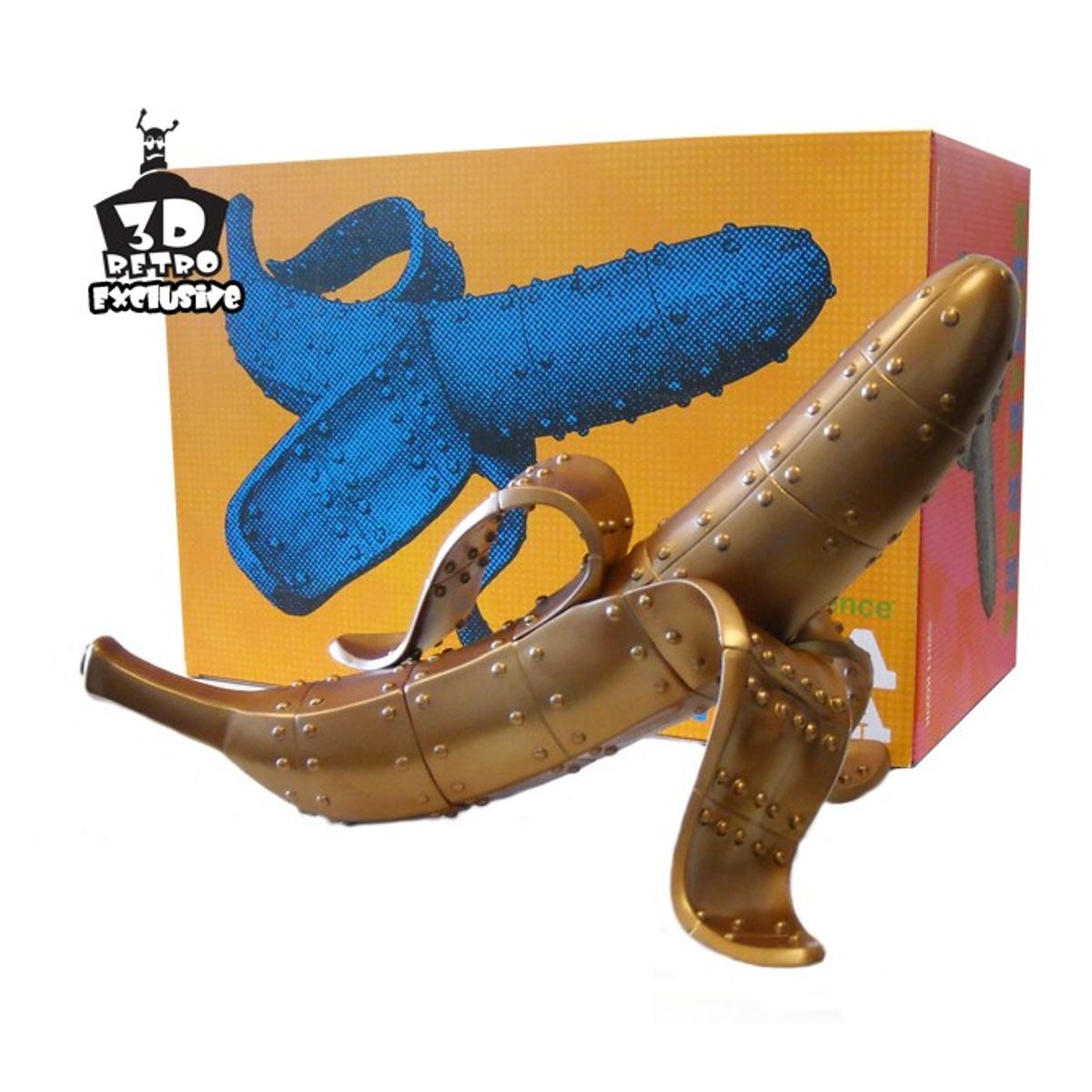 Bronze Mecha Banana (3D Retro Exclusive)