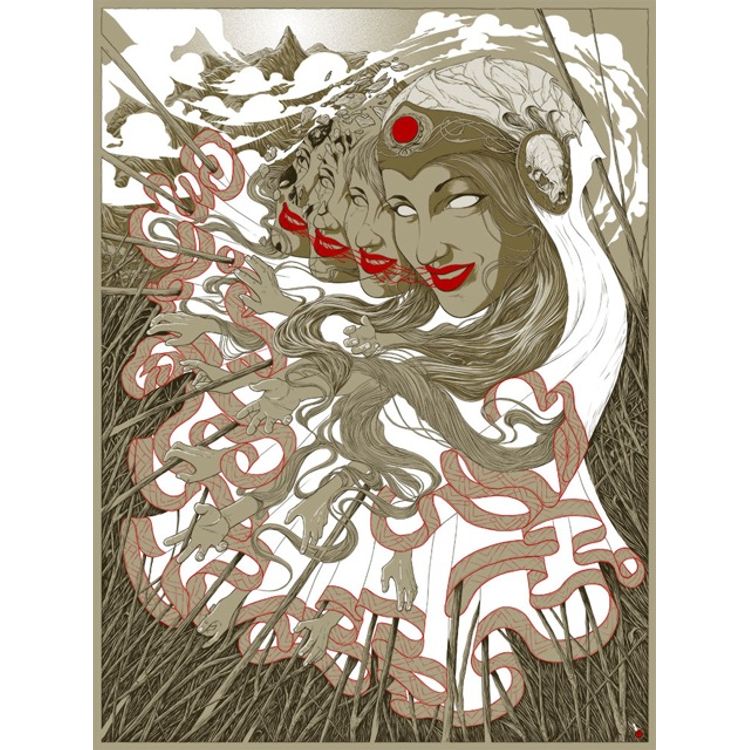 The Imprecation of A Nameless Obscenity - Metallic Gold by Randy Ortiz
