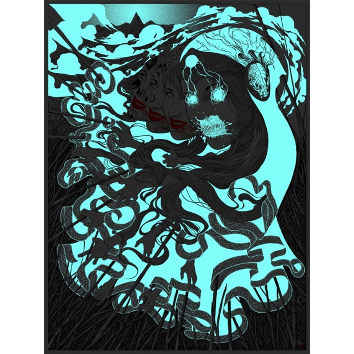 The Imprecation of A Nameless Obscenity - Metallic Silver GID