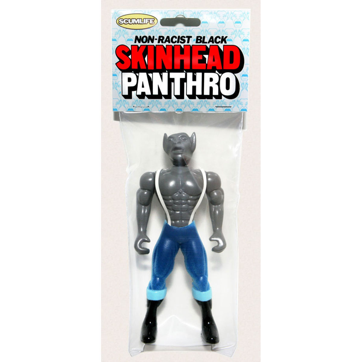 NON-RACIST, BLACK SKINHEAD PANTHRO' Bootleg non-Action Figure