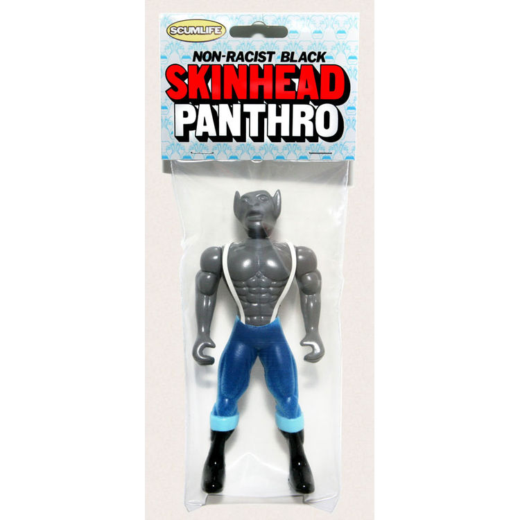 NON-RACIST, BLACK SKINHEAD PANTHRO' Bootleg non-Action Figure by Tone Tank