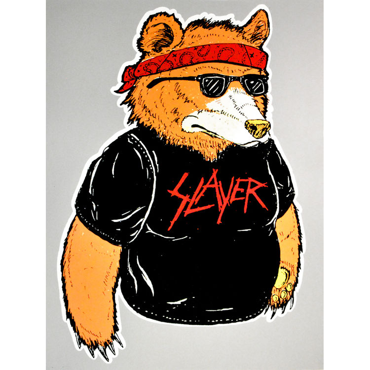 Slayer Bear (Grey) by Bob Motown