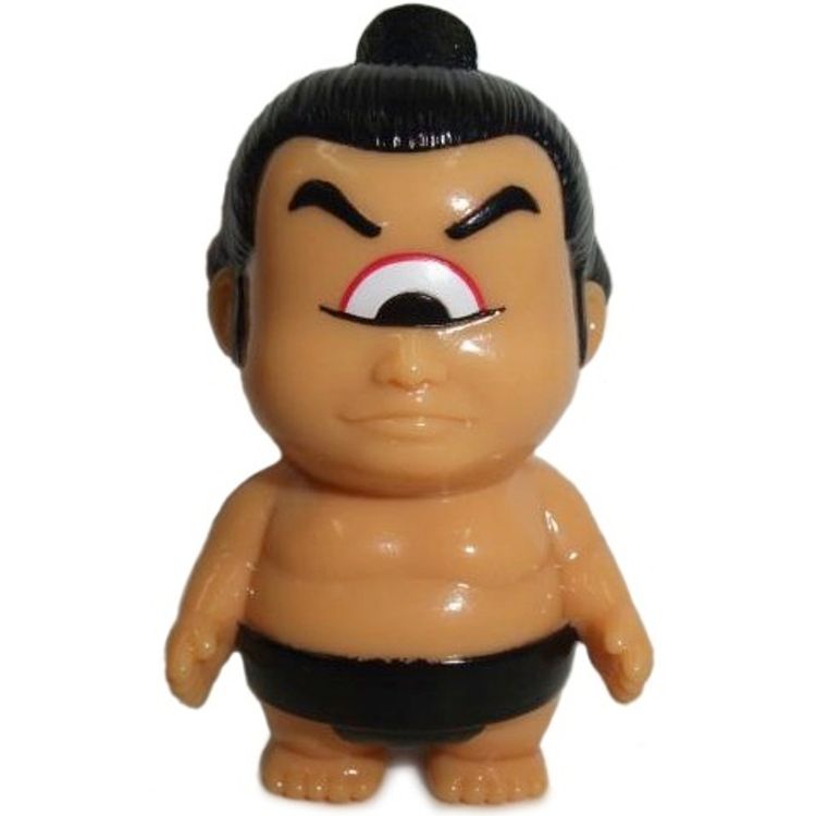 Bakenofuji - Flesh w/ Black Mawashi by Real X Head (Mori Katsura)